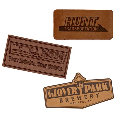 Faux Leather Leatherette Patches (3")