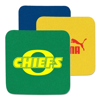 4" USA Printed Square Coaster w/Custom Logo Foam