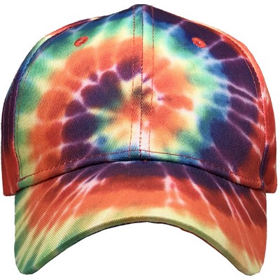 Tie Dye Baseball Cap (100% Polyester)