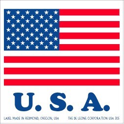 U.S.A. Labels - 2" x 2"