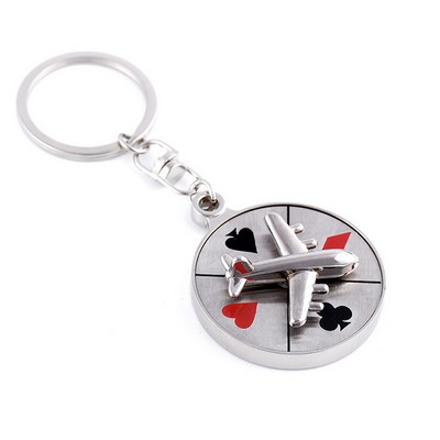 Roulette Spinning Key Chain