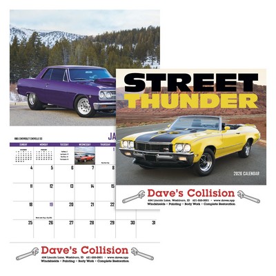 Street Thunder Appointment Calendar - Stapled