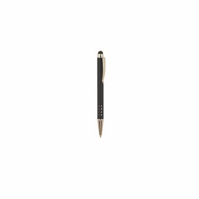 .4" x 5.4" - Silver Trim Pen with Stylus