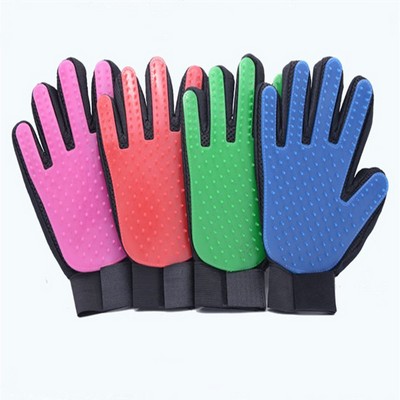 Environmentally Friendly Silicone Pet Doublesided Massage Gloves