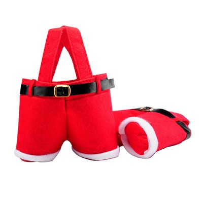 Christmas Red Santa Pants Candy Bag