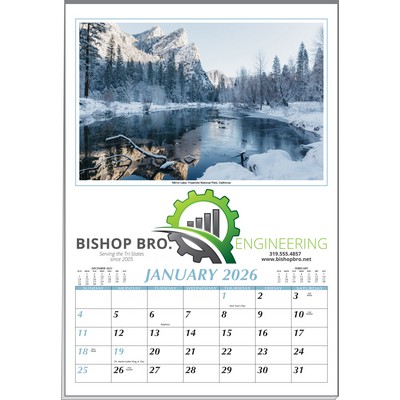 Scenic Treasures Executive 12 Sheet Calendar w/Full-Color Imprint