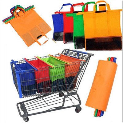 4PCS Reusable Grocery Shopping Cart Trolley Bags