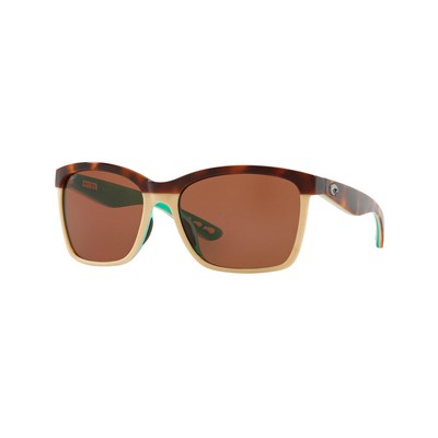 Costa® Del Mar Anaa Retro Tort/Cream/Mint Sunglasses w/Copper Polarized Lenses