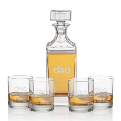 Chelsea Decanter & 4 On-the-Rocks