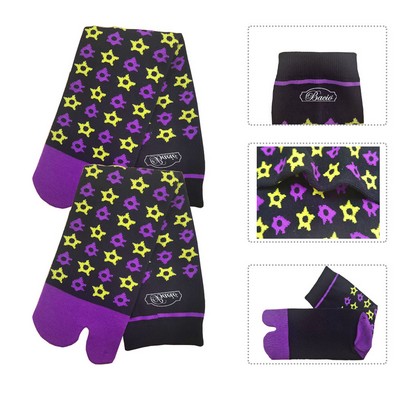 Printed Custom Knit Cotton Athletic Socks