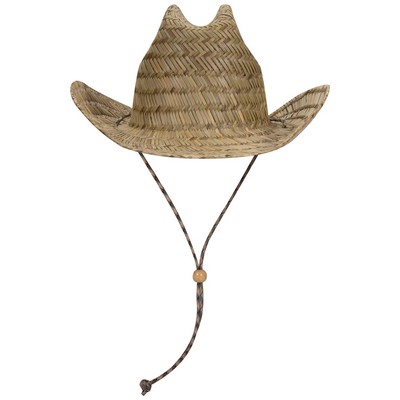 OTTO CAP Straw Cowboy Hat w/Adjustable Cord