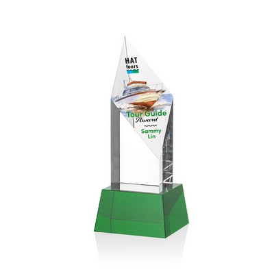 VividPrint™ Award on Base - Vertex/Green 9"