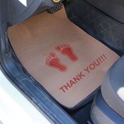 Disposable Kraft Paper Car Foot Pads