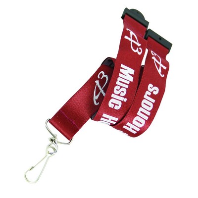 5/8" Woven Lanyard w/ Safety Breakaway