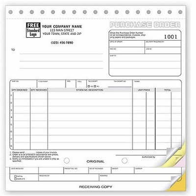 Classic Collection™ Purchase Order Form (3 Part)