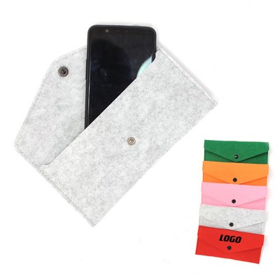 Wool Felt Phone Pouch