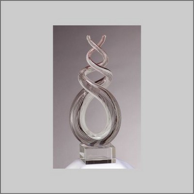 Elegance Art Glass Award 9 1/2"H