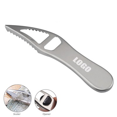 2 in 1 Bottle Opener w/Scaler