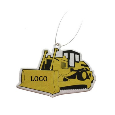 Bulldozer Shaped Paper Air Freshener