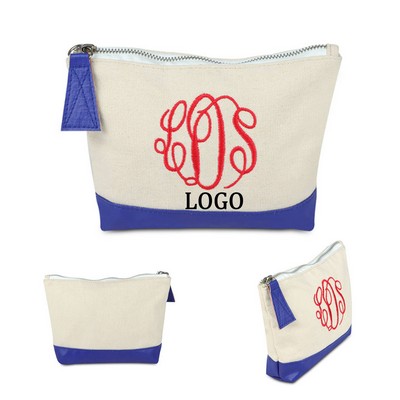 Large Canvas Travel Cosmetic Bags