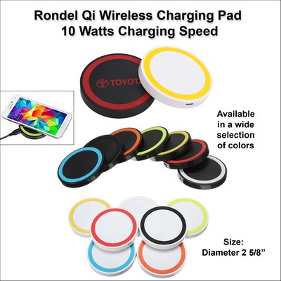 Rondel Qi Wireless Charging Pad 10 Watts Charging Speed