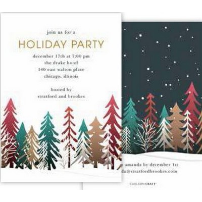 Colorful Treeline Event Invitation