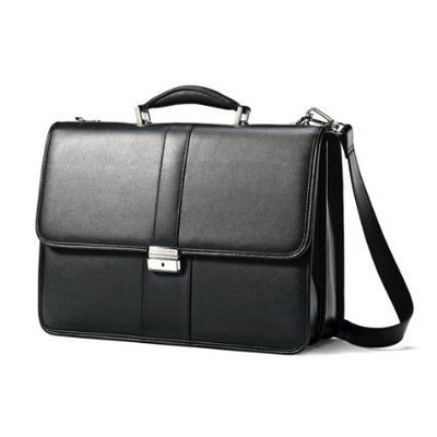 Samsonite® Leather Flapover Business Case