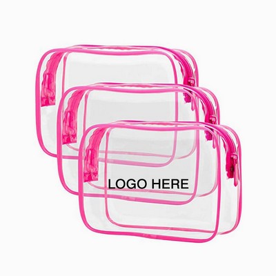 Clear Cosmetic Zippered Bag