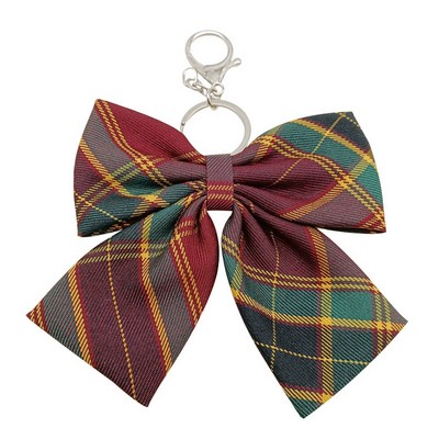 Ribbon Bow Pendant Keychain for Women Purse Handbag