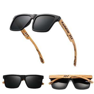 Wood Grain Beach Sunglasses