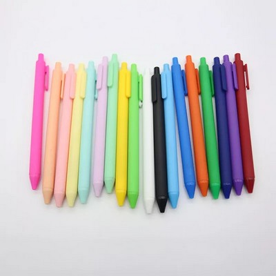 School Stationery Gift Custom Cute Macaroon Pastel Colors Plastic Ballpoint Pen