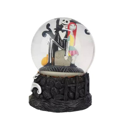 Custom Halloween Glass Snow Globe