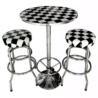 Pub Table and Bar Stool Set