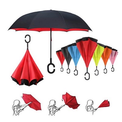 Double Layer Inverted Reverse Umbrella