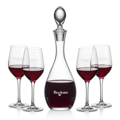 Malvern Decanter & 4 Lerthbridge Wine