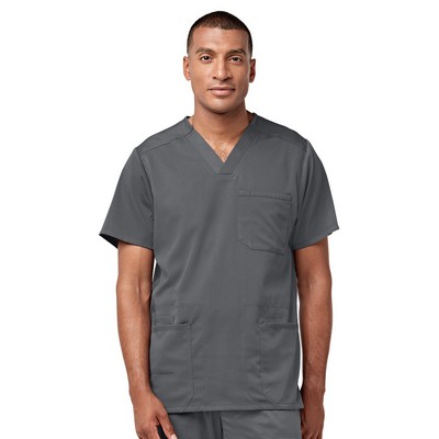 Wink® PRO Men's Multi-Pocket V-Neck Scrub Shirt