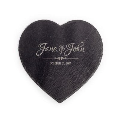 9.8" Heart Slate Board