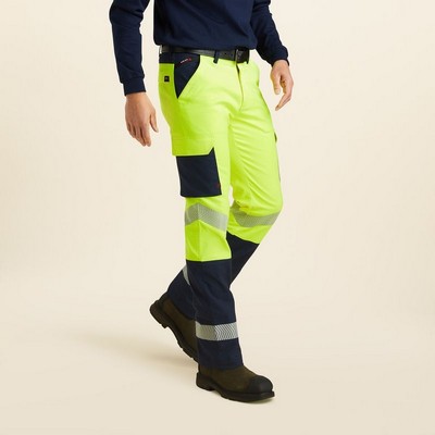 FR M7 Slim DuraLight Stretch Ripstop Straight Hi-Vis Yellow Pants