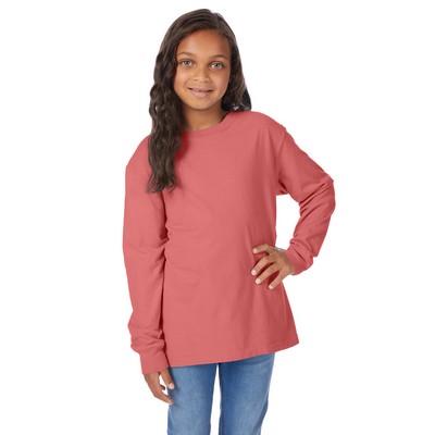 COMFORT WASH Youth Crew Long-Sleeve T-Shirt