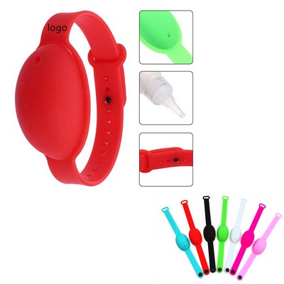 Adjustable Silicone Wristband Hand Sanitizer Bracelet