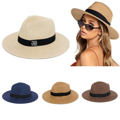 Wide Brim Straw Panama Hat