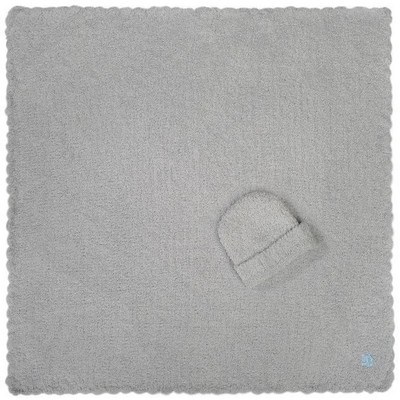 Baby Blanket - Solid w/ Cap - Chenilla Classic™ - Stone - 30*30