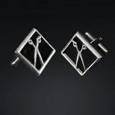 Square Scissor Cufflinks