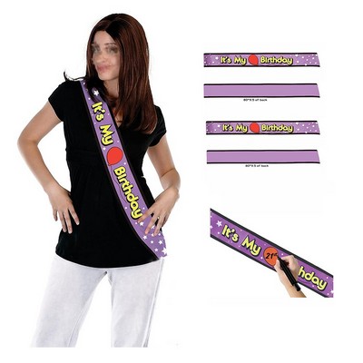 Satin Sash Birthday Party Decorations