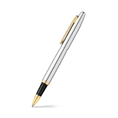 Sheaffer VFM Polished Chrome Gold Plated Trim Rollerball