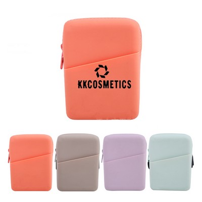 Custom Silicone Tumbler Pouch w/ Pocket