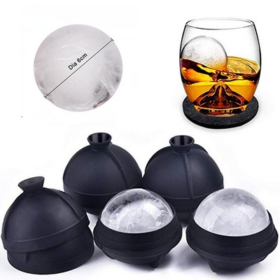 Silicone Sphere Ice Molds with Built-in Funnel