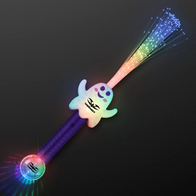 Light Up Ghost Wands, LED Fiber Optics - Domestic Print