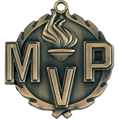 Sculptured Medal - Mvp, 1"