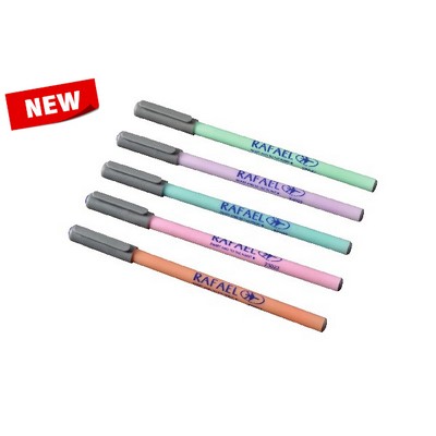 Pastel Plastic Cap & Barrel Ball Point Pen